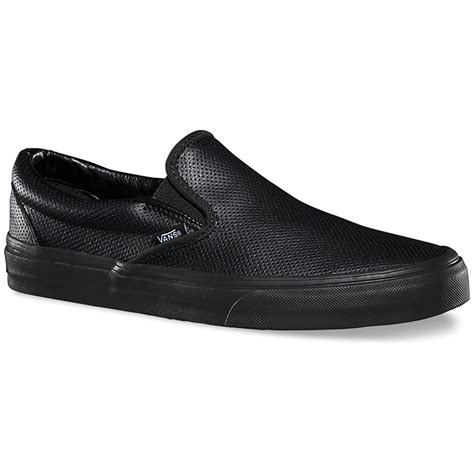 Vans Classic Perf Leather Slip On Shoes Evo