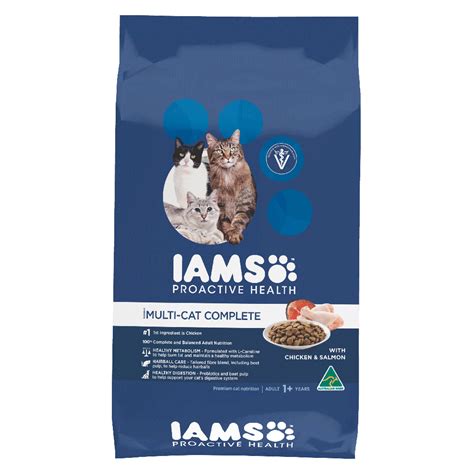 IAMS Premium Cat Food Adult MultiCat Salmon | Little Companions