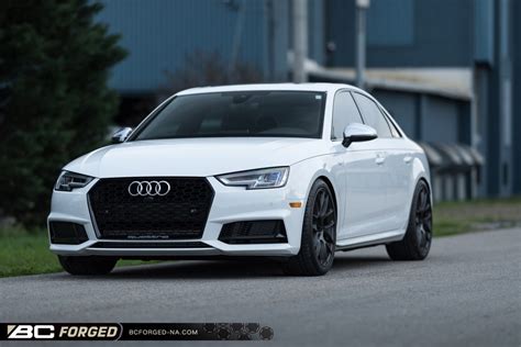 Audi S4 B9 White Bc Forged Rs40 Wheel Front