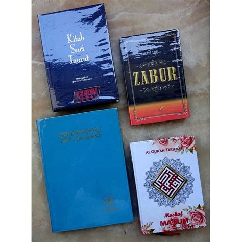 Jual Kitab suci ZABUR, TAURAT, INJIL/ Perjanjian Baru, & AL- QUR'AN (Paket 4) | Shopee Indonesia