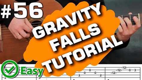 Gravity Falls Easy Guitar Tab Cover Tutorial Fingerstyle Lesson