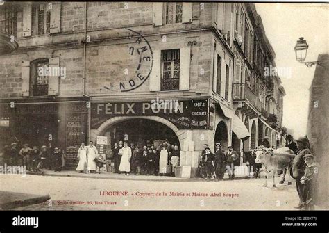 Libourne Place Abel Surchamp Arcades 5 Stock Photo Alamy