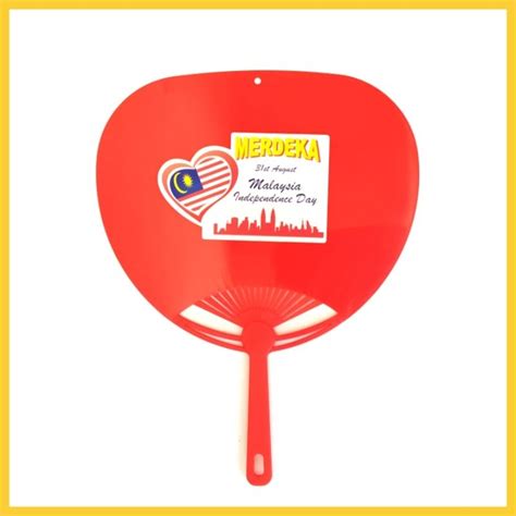 Kipas Tangan Plastik Merdeka Independence Day Hand Fan Plastic