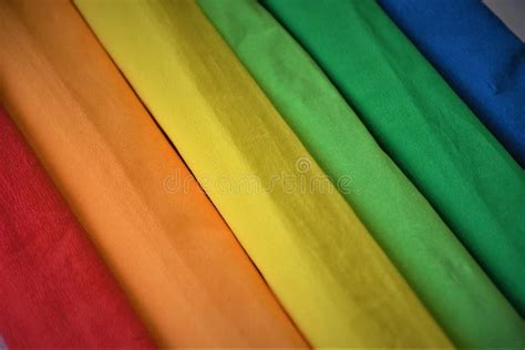 Rainbow Colors Crepe Paper stock image. Image of crepe - 111650263