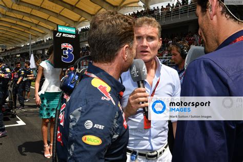 Christian Horner Gbr Red Bull Racing Team Principal Talks With David