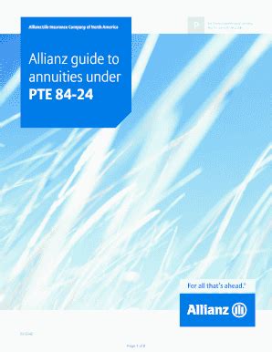 Fillable Online Allianz Guide To Fax Email Print Pdffiller