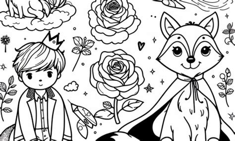 Coloriage du Petit Prince antique à Télécharger ou à Imprimer gratuitement