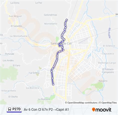 Ruta P27d Horarios Paradas Y Mapas Av 6 Con Cl 67n P2Capri A1