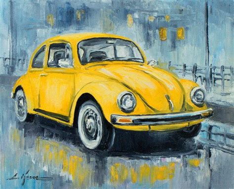 Vw Beetle Art Print By Luke Karcz In 2020 Vw Art Beetle Art Car