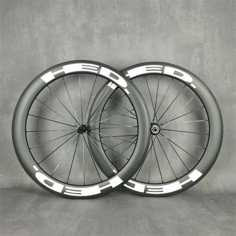 HED 700C Road Bike Light Carbon Wheels 60mm Depth 25mm Width Clincher