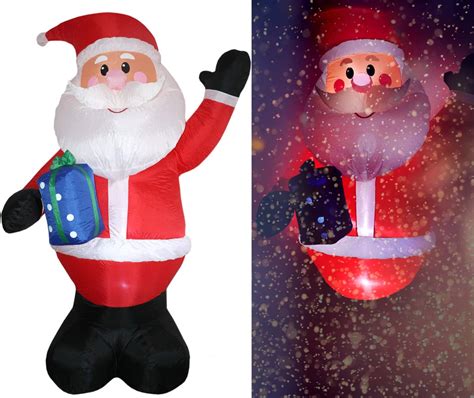 Tronje M Babbo Natale Gonfiabile Con Luce Led Decorazioni Natalizie