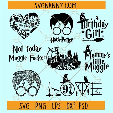 Harry Potter Svg Bundle Hp Bundle Svg Harry Potter Svg Files For Cricut