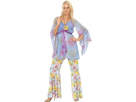 Disfraz Groovy Hippie Mujer Talla L Juguetilandia