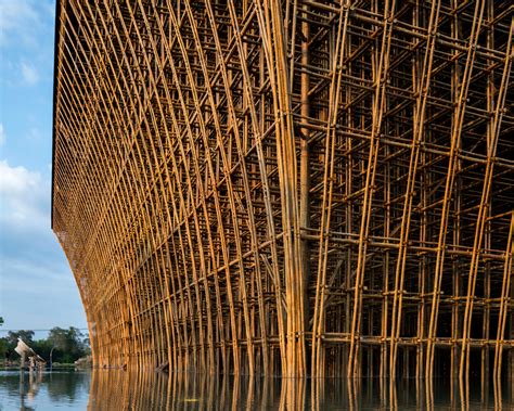 Vtn Architects Carves Out Intricate Bamboo Center With Sculptural Vaulting