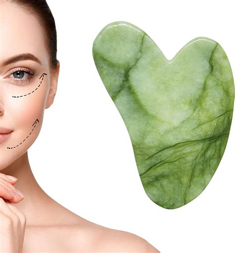 Gua Sha Gua Sha En Jade Naturel Gua Sha Du Visage En Forme De C Ur