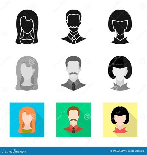 Vector Design Of Professional And Photo Icon Collection Of