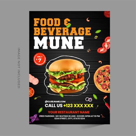 Premium Vector Fast Food Flyer Design