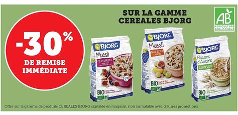 Promo La Gamme Céréales Bjorg chez Super U iCatalogue fr