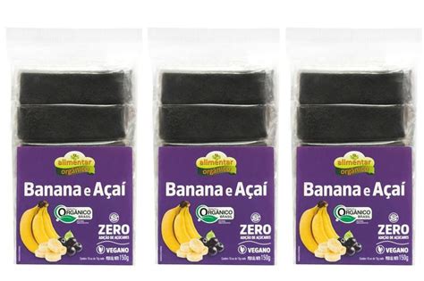 Kit Barrinha De Banana E A A Sem Adi O De A Car Org Nica Alimentar