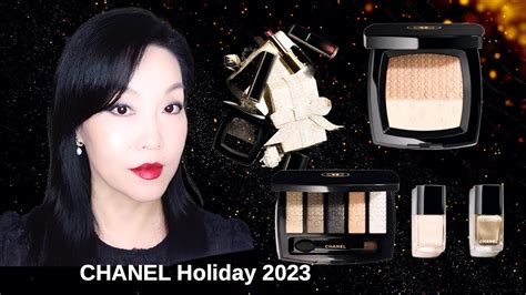 CHANEL Holiday 2023 Makeup Collection Review Swatches Makeup Look