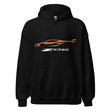 Corvette Z C Amplify Orange Vette Silhouette Custom Etsy