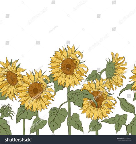 21,268 Sunflower Textile Design Images, Stock Photos & Vectors ...