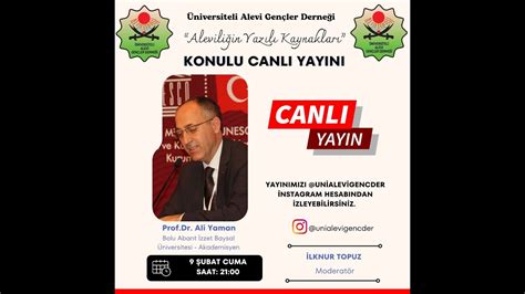 Prof Dr Ali Yaman Hocam Zla Alevili In Yaz L Kaynaklar Adl