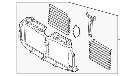 ML3Z 8475 D Radiator Shutter Assembly 2021 2023 Ford F 150 Group 1