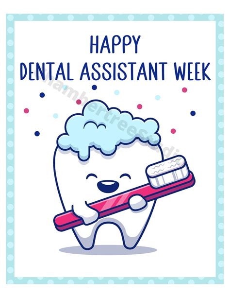 Dental Assistant Week Sign Appreciation Sign For Dental Assistant Hygienist Staff 8x10 Sign