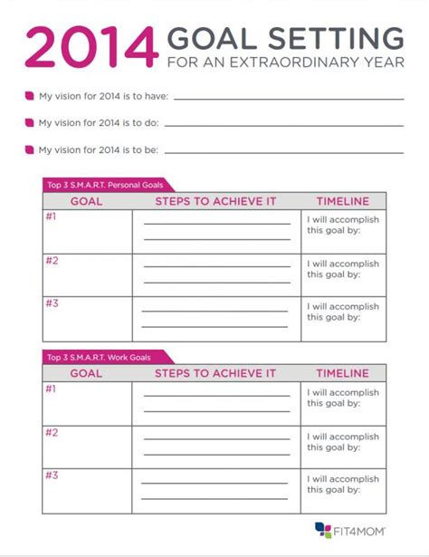 Goal Setting Template | Template Business