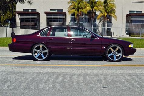 Buy Used 1996 Impala Ss Clean So Cal Dark Cherry Metallic 22 Irocs