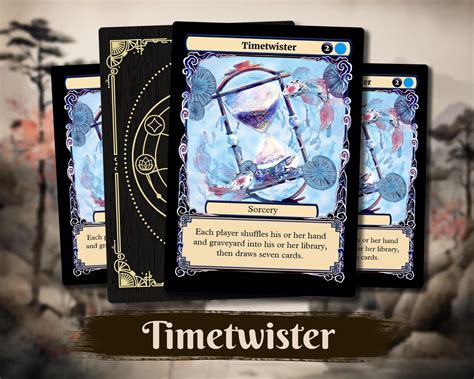 Timetwister MTG Proxy Custom Card Full Art Alternate Art Etsy