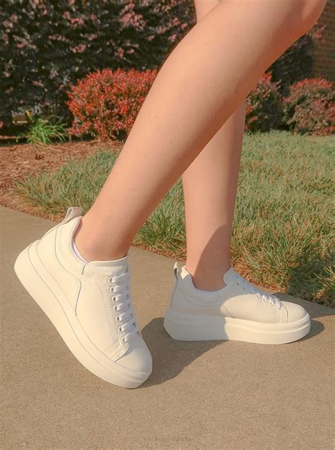 Zara White Platform Sneaker