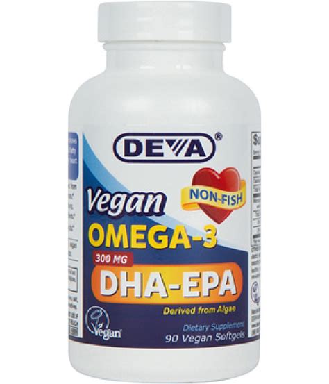 Vegan 300 Mg Potency Omega 3 DHA EPA Veg Softgels