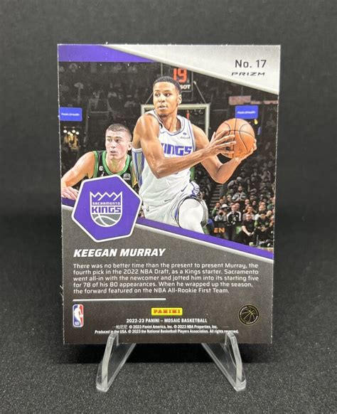 Panini Mosaic Breakaway Keegan Murray Rc Kings Ebay