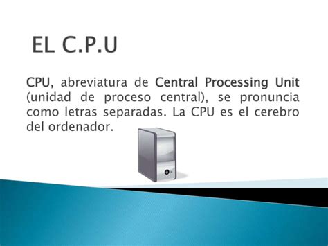 El Computador Y Sus Partes PPT