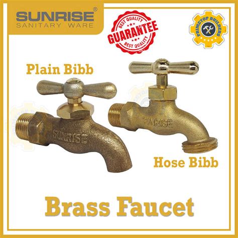 Sunrise Brass Faucet Plain Bibb Hose Bibb 1 2 Primetop Builders Shopee Philippines