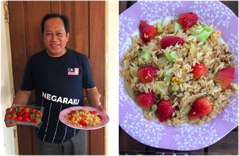 Nasi Goreng Strawberi Ahmad Maslan Bikin Kecoh