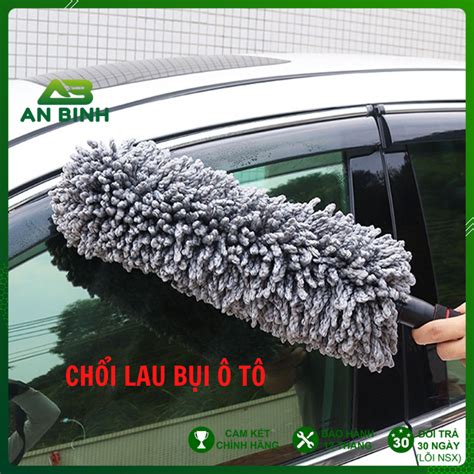 Chổi Lau Bụi Nội Thất Xe Hơi Sợi Dầu, Cán Co Rút Tiện Lợi – Anbinh.net
