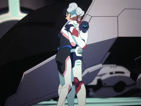 Keith And Princess Allura Hugging Each Other From Voltron Legendary