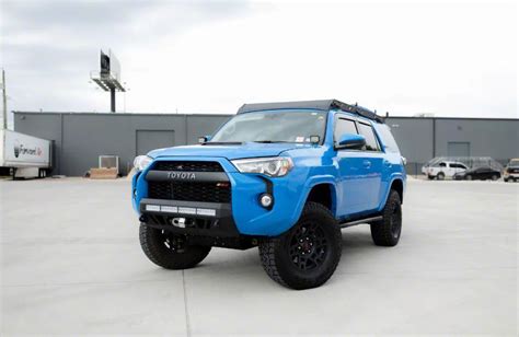 Cali Raised Led Toyota 4 Runner Stealth Winch Mount Front Bumper With 32 Inch Combo Beam Led