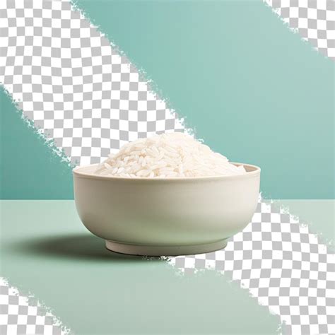 Arroz Blanco Sobre Un Fondo Transparente Archivo Psd Premium