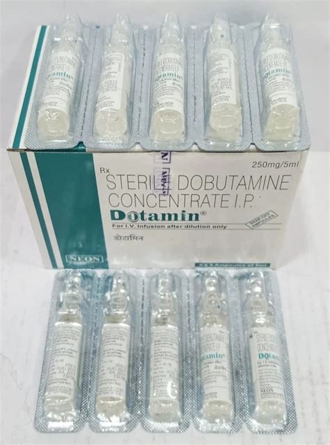 Worldwide Dotamin 250 Mg Injection Dobutamine Injection Neon