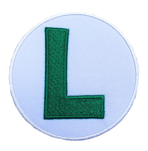 Buy Luigi L Logo Patch Embroidered Iron On Badge Applique Costume