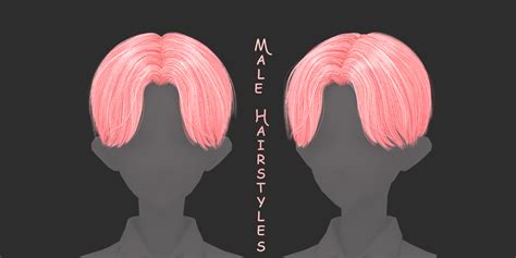 Anime Male Hairstyles Pack Blender Market