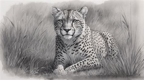 Realistic Cheetah Drawings