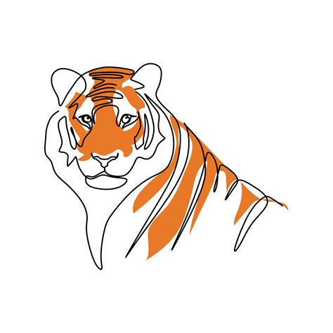 How To Draw A Tiger Head Side View