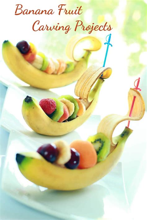Banana Food Art Creative Uses Of Bananas Food Styling And Carving
