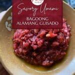 Bagoong Alamang Guisado Recipe Filipino Shrimp Paste Jozmahal