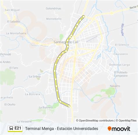 Ruta E21 Horarios Paradas Y Mapas Terminal Menga B3Universidades